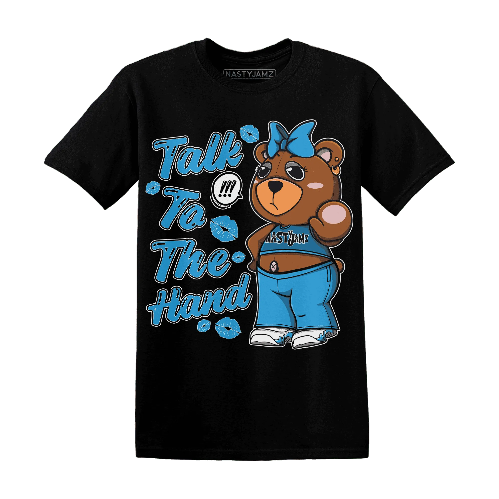 Powder-Blue-9s-T-Shirt-Match-Talk-To-The-Hand-BERNIE