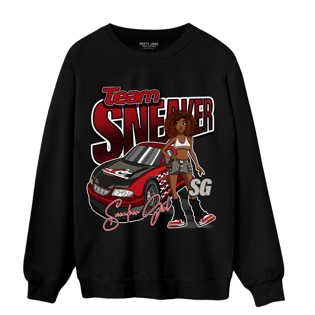 Low OG Trophy Room 1s Sweatshirt Match Team Sneaker Girl - NastyJamz