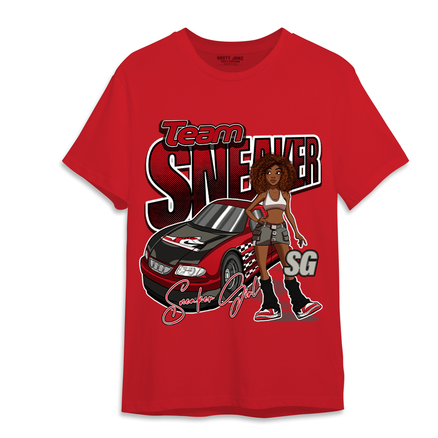 Low OG Trophy Room 1s T Shirt Match Team Sneaker Girl - NastyJamz