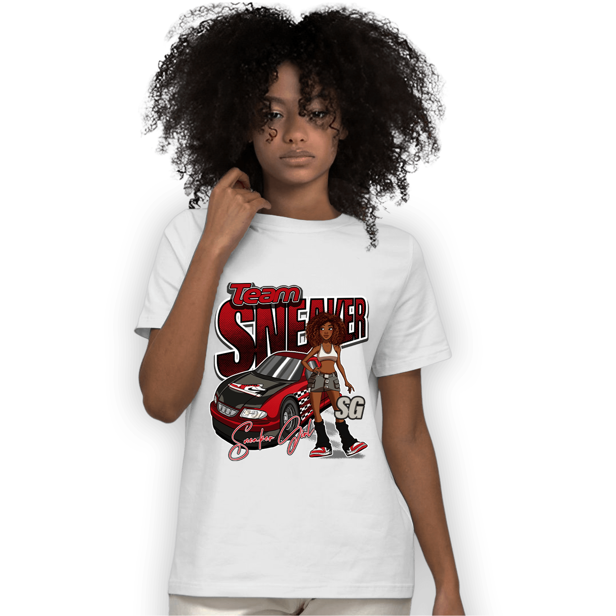 Low OG Trophy Room 1s T Shirt Match Team Sneaker Girl - NastyJamz