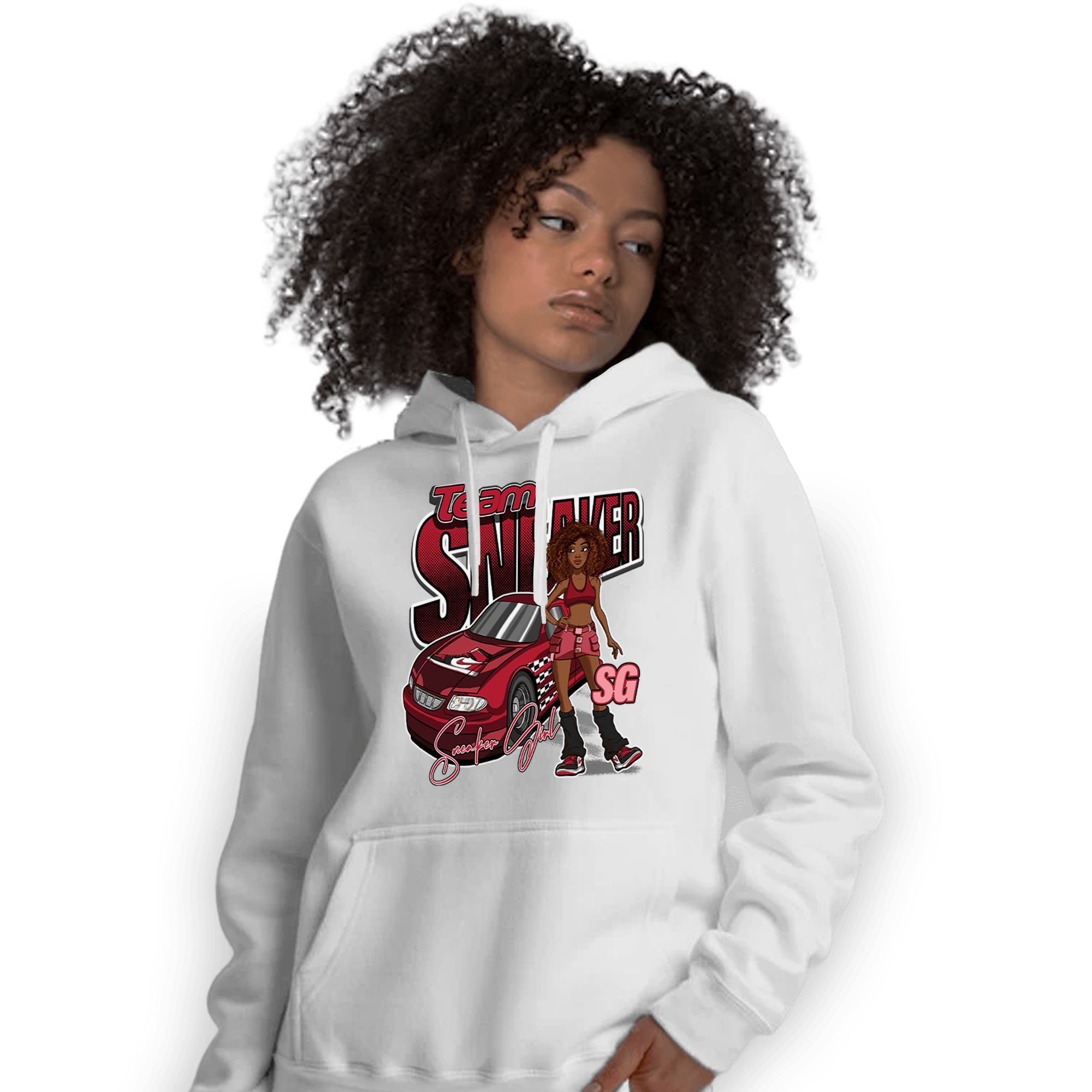 Mid Alternate Bred Toe 1s Hoodie Match Team Sneaker Girl - NastyJamz