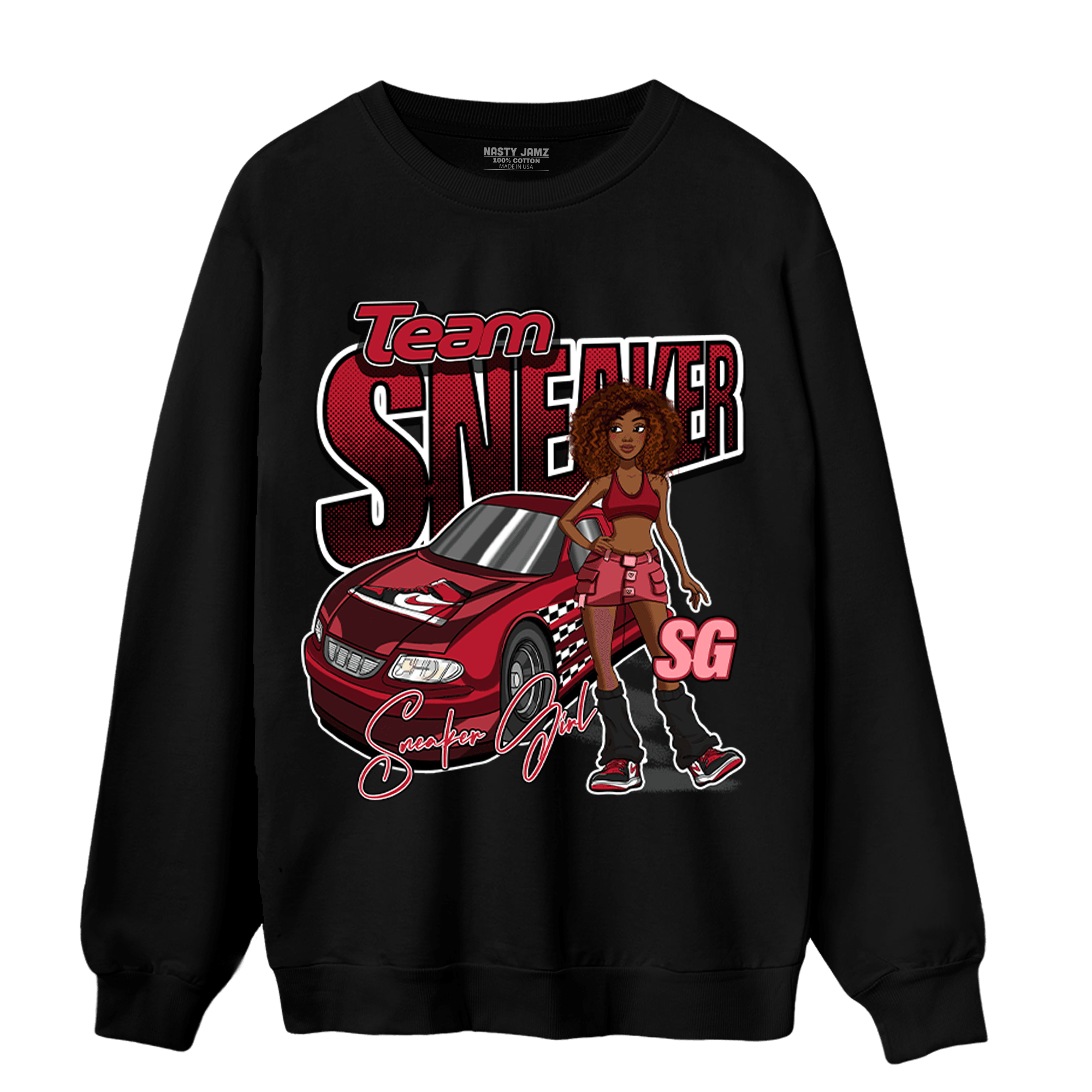 Mid Alternate Bred Toe 1s Sweatshirt Match Team Sneaker Girl - NastyJamz