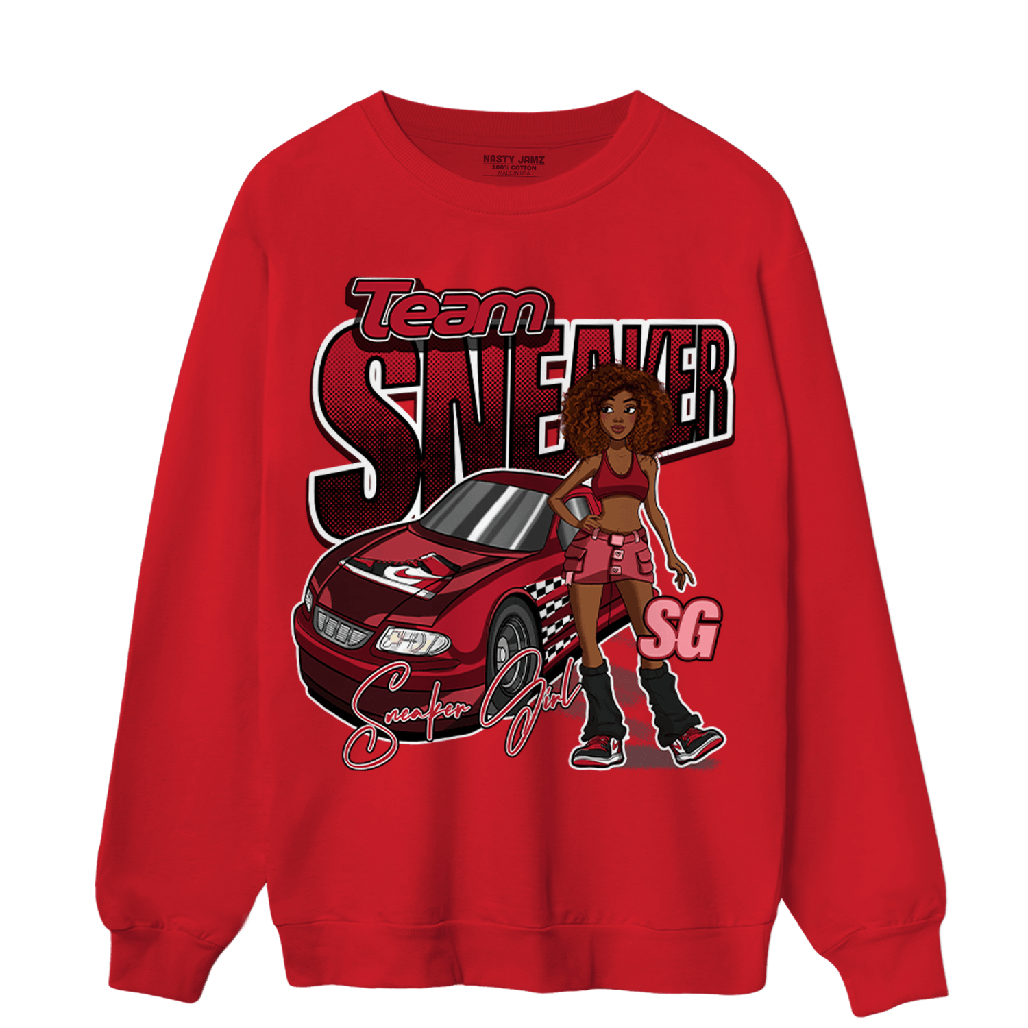 Mid Alternate Bred Toe 1s Sweatshirt Match Team Sneaker Girl - NastyJamz