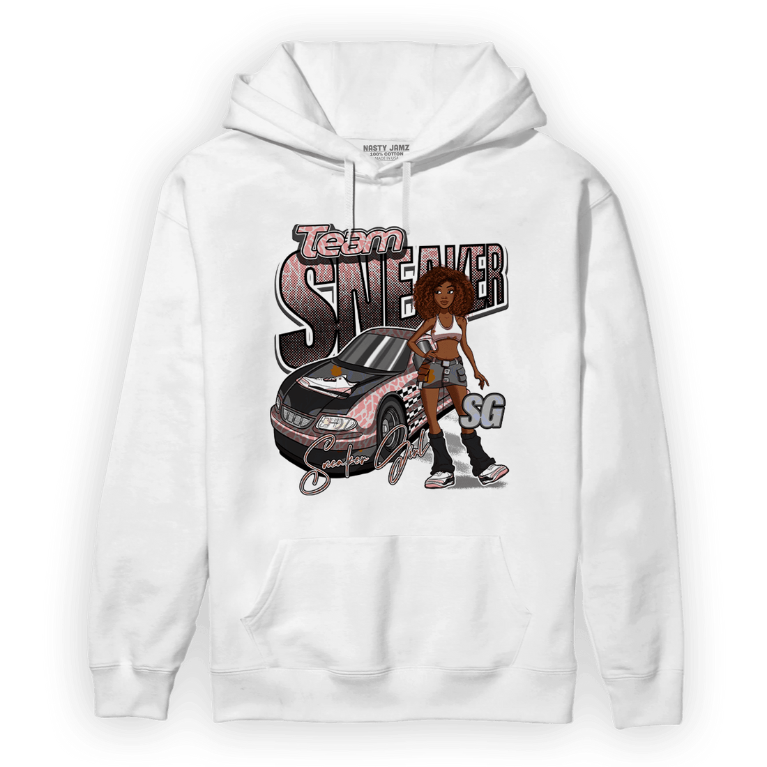 Red Stardust 3s Hoodie Match Team Sneaker Girl - NastyJamz