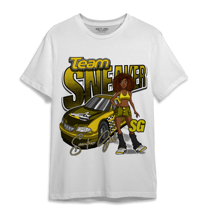 Vivid Sulfur 4s T Shirt Match Team Sneaker Girl - NastyJamz