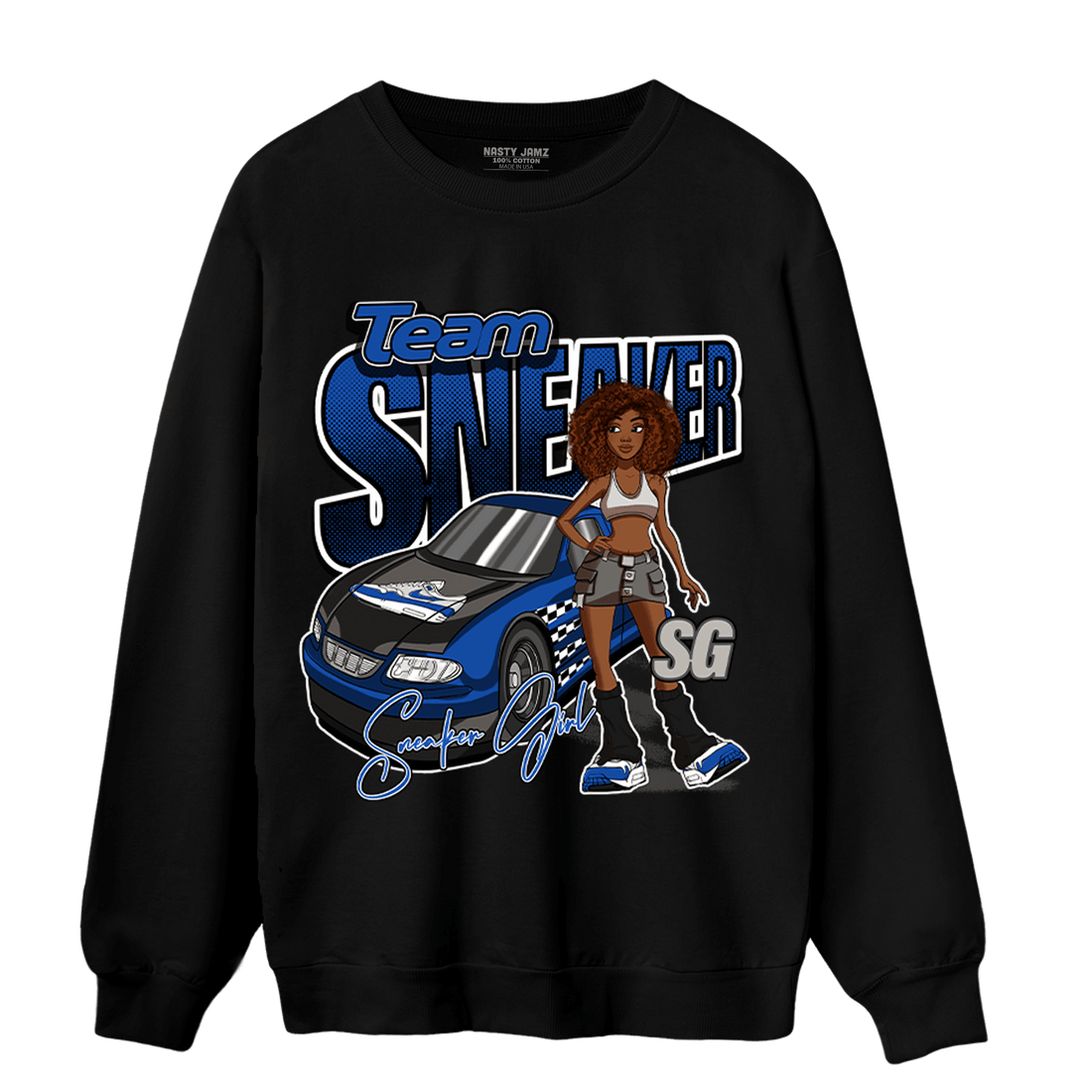 Air Max 1 86 Royal Sweatshirt Match Team Sneaker Girl - NastyJamz