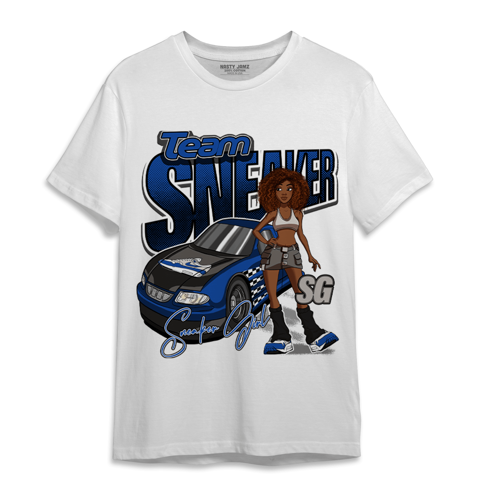 Air Max 1 86 Royal T Shirt Match Team Sneaker Girl - NastyJamz