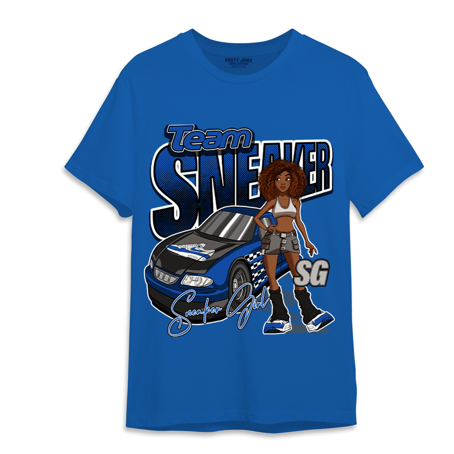 Air Max 1 86 Royal T Shirt Match Team Sneaker Girl - NastyJamz