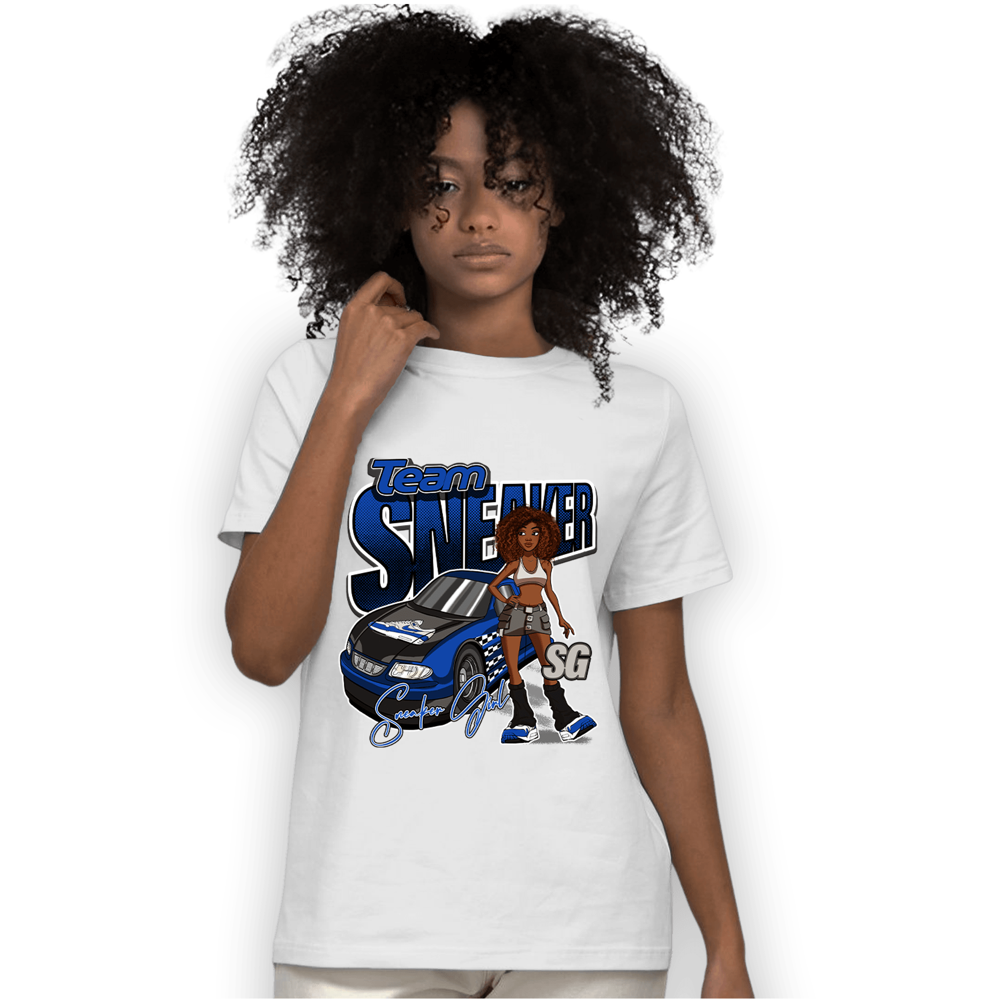 Air Max 1 86 Royal T Shirt Match Team Sneaker Girl - NastyJamz