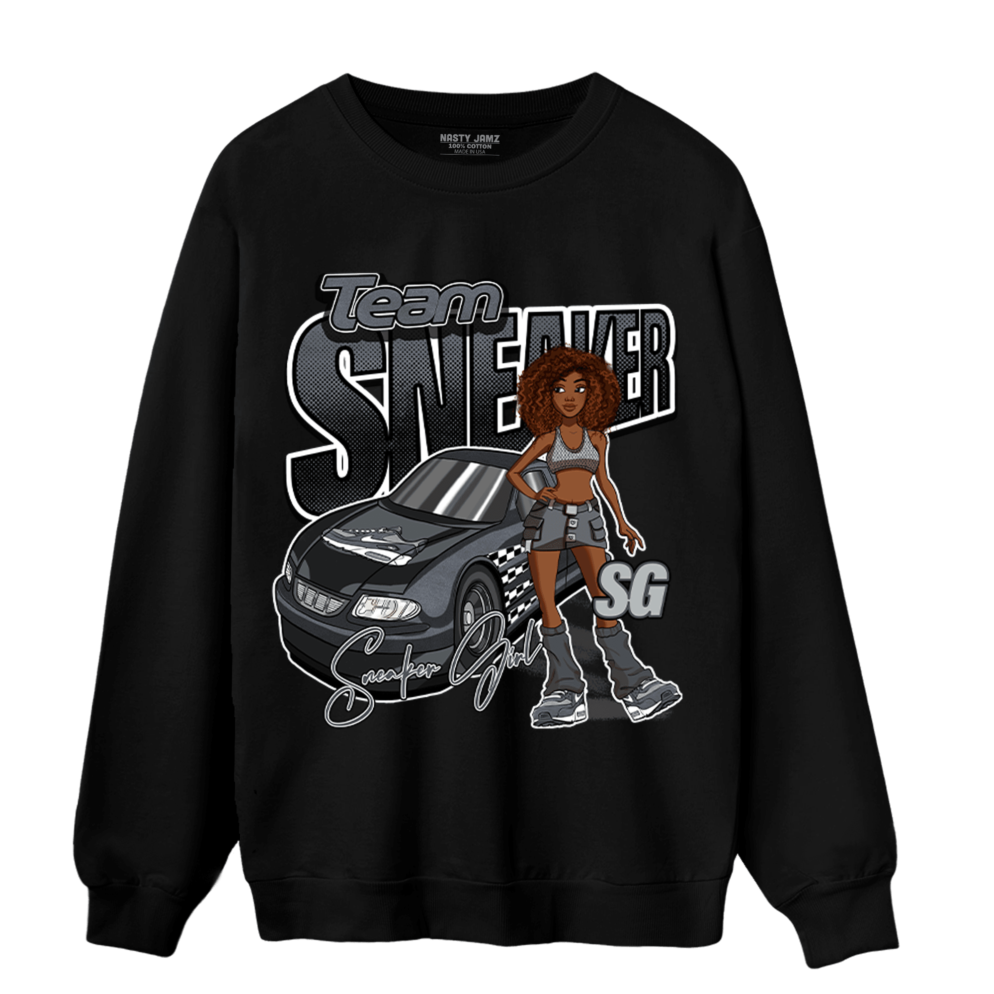 Air Max 90 Iron Grey Sweatshirt Match Team Sneaker Girl - NastyJamz