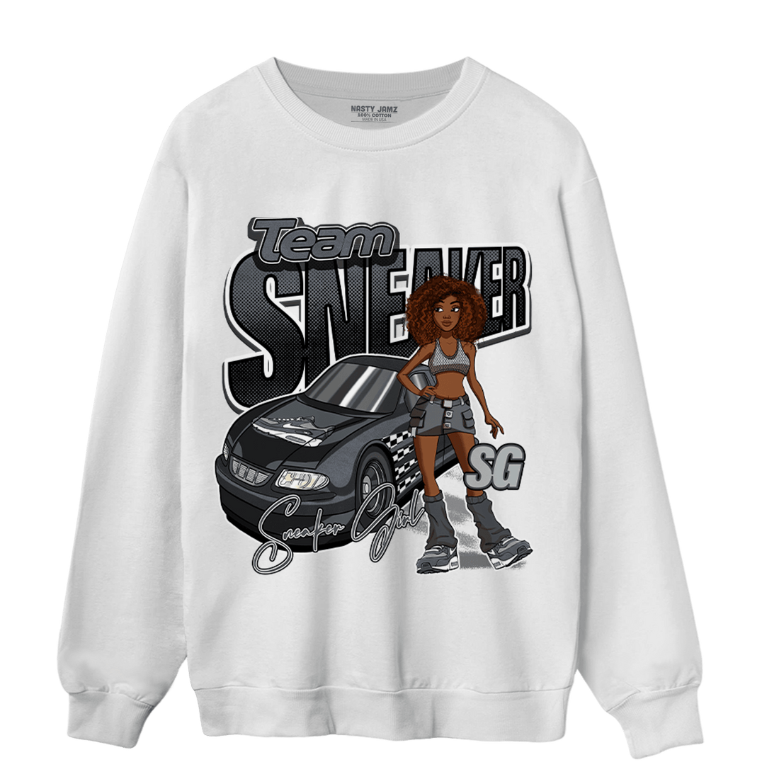 Air Max 90 Iron Grey Sweatshirt Match Team Sneaker Girl - NastyJamz