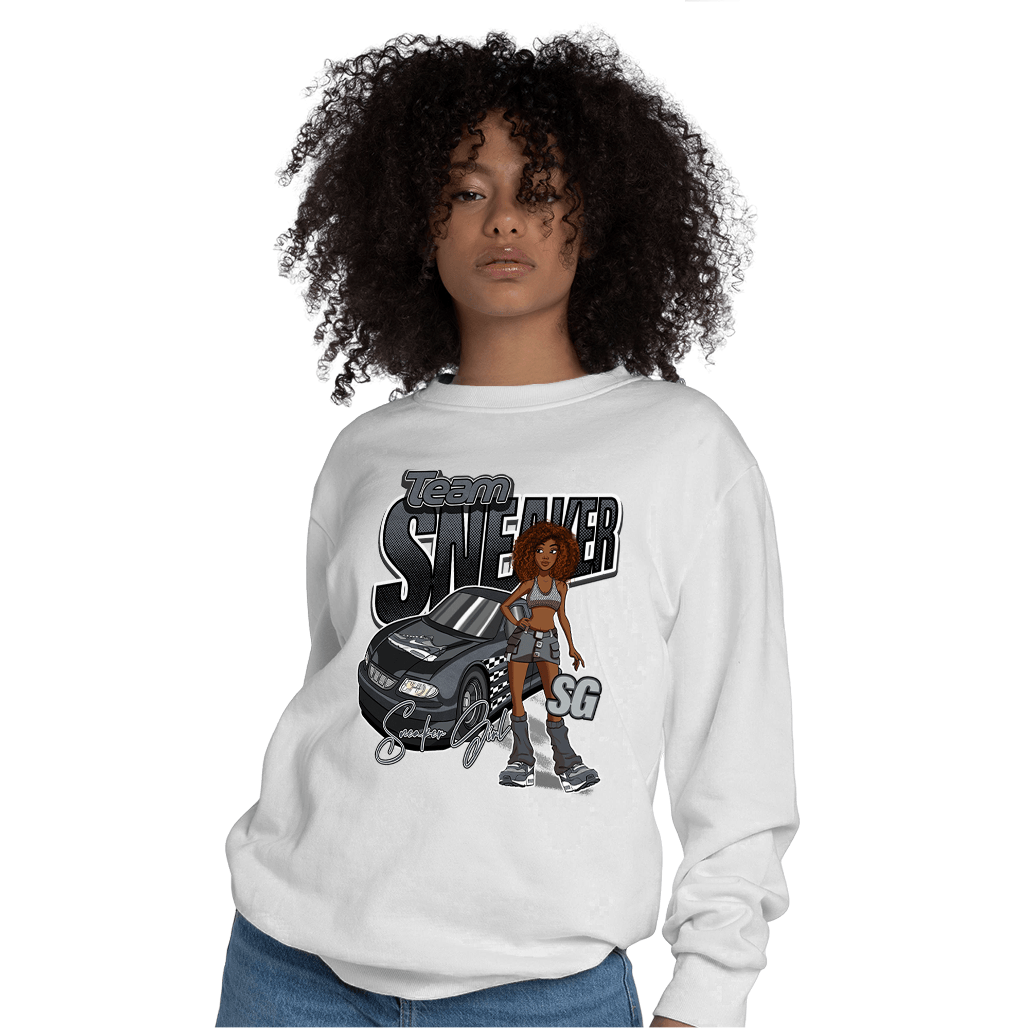 Air Max 90 Iron Grey Sweatshirt Match Team Sneaker Girl - NastyJamz