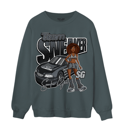 Air Max 90 Iron Grey Sweatshirt Match Team Sneaker Girl - NastyJamz