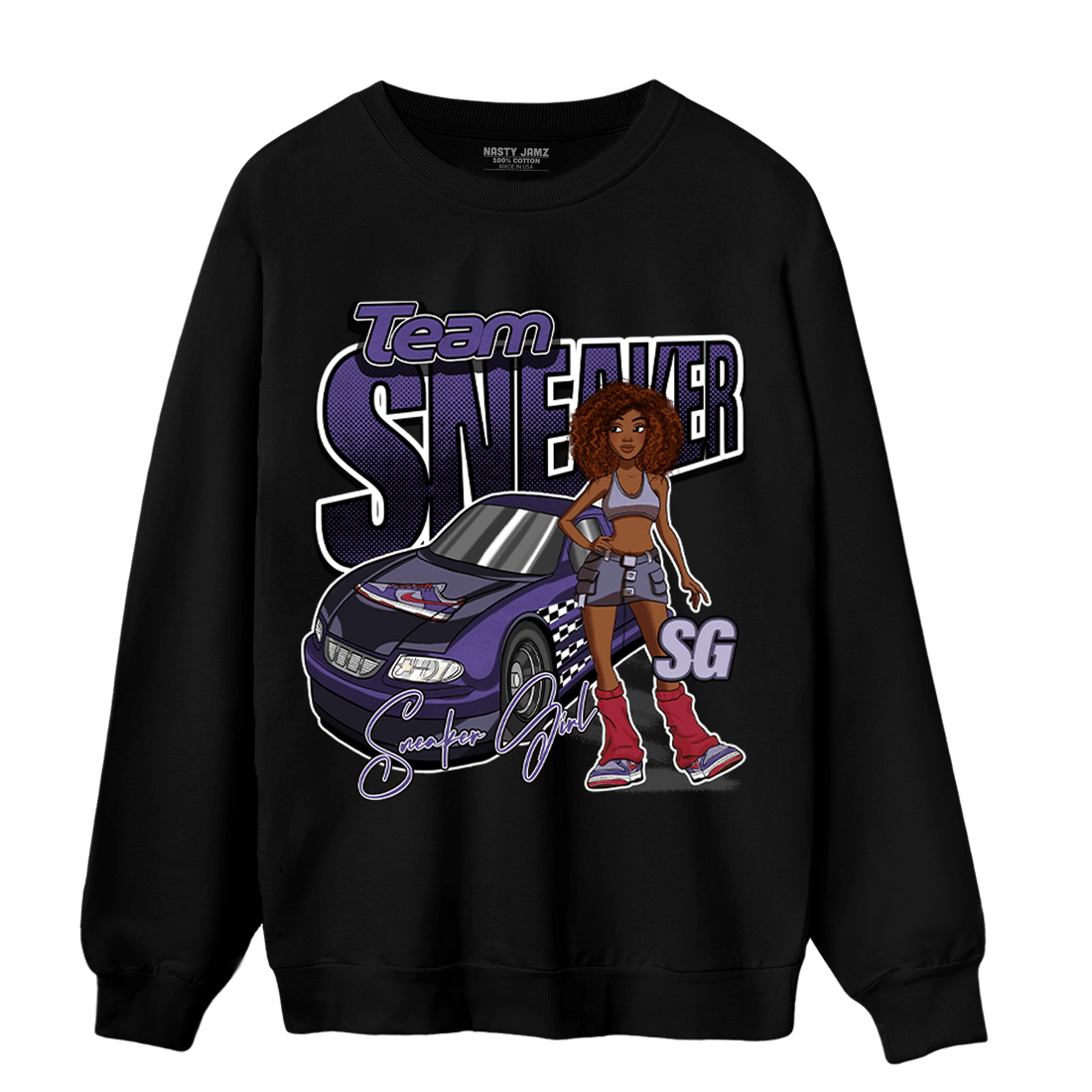 Dunk Low Plum Sweatshirt Match Team Sneaker Girl - NastyJamz