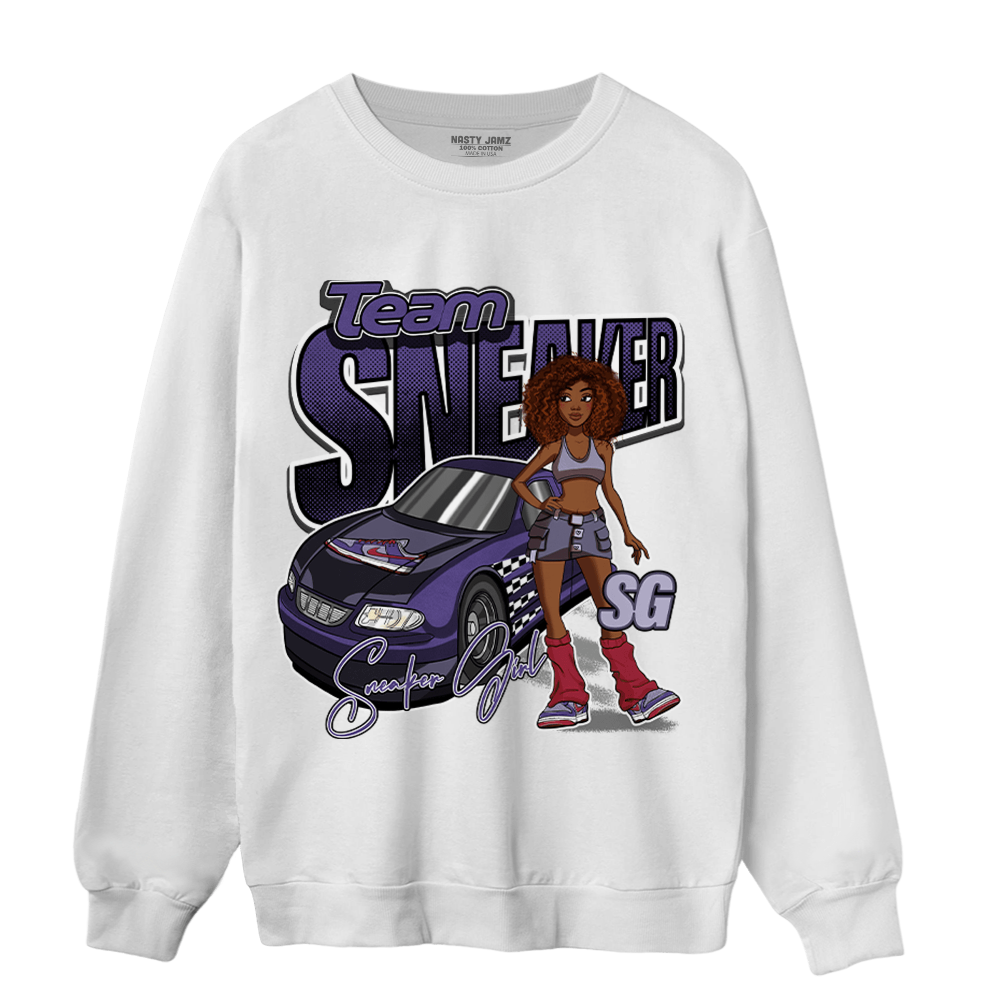 Dunk Low Plum Sweatshirt Match Team Sneaker Girl - NastyJamz