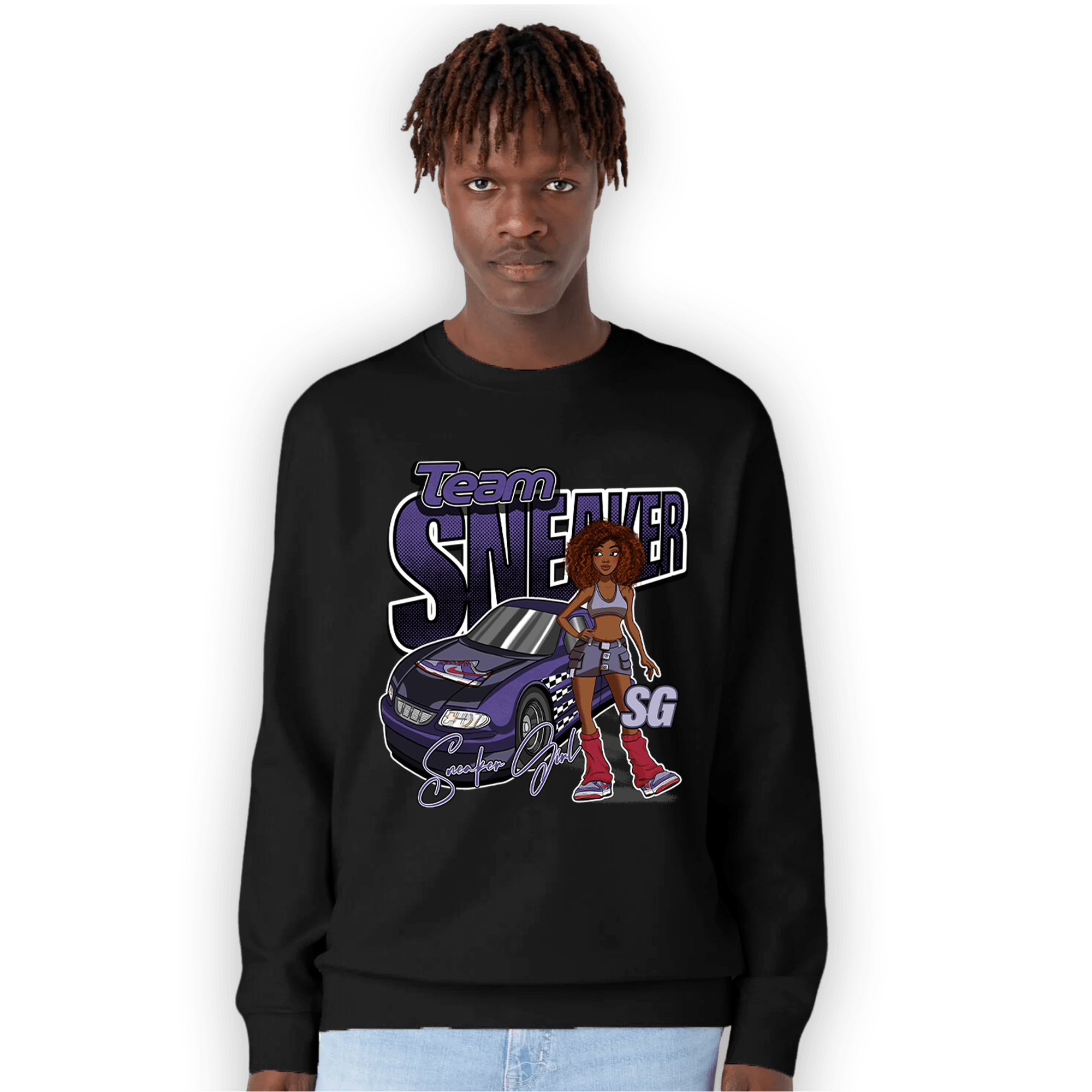 Dunk Low Plum Sweatshirt Match Team Sneaker Girl - NastyJamz