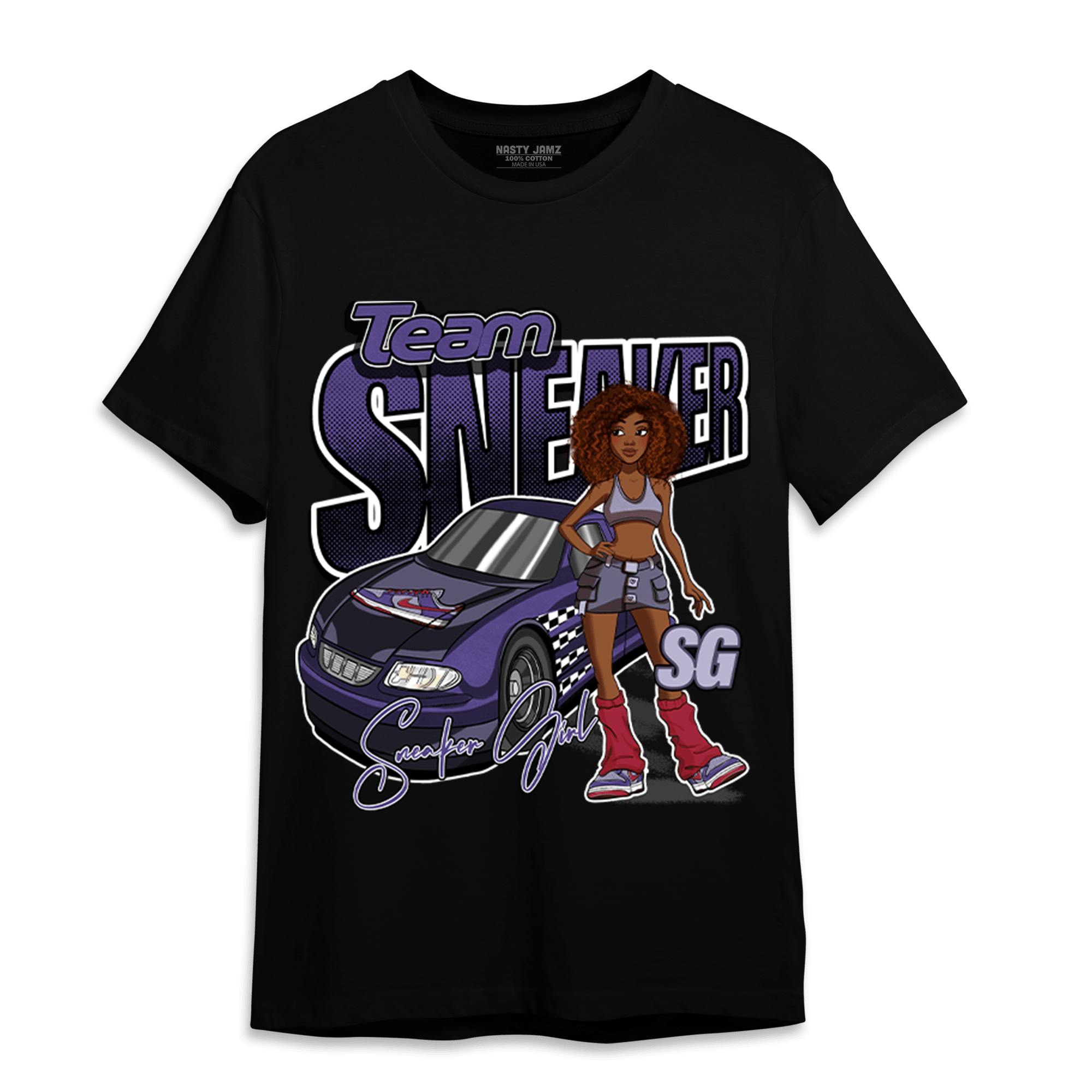 Dunk Low Plum T Shirt Match Team Sneaker Girl - NastyJamz