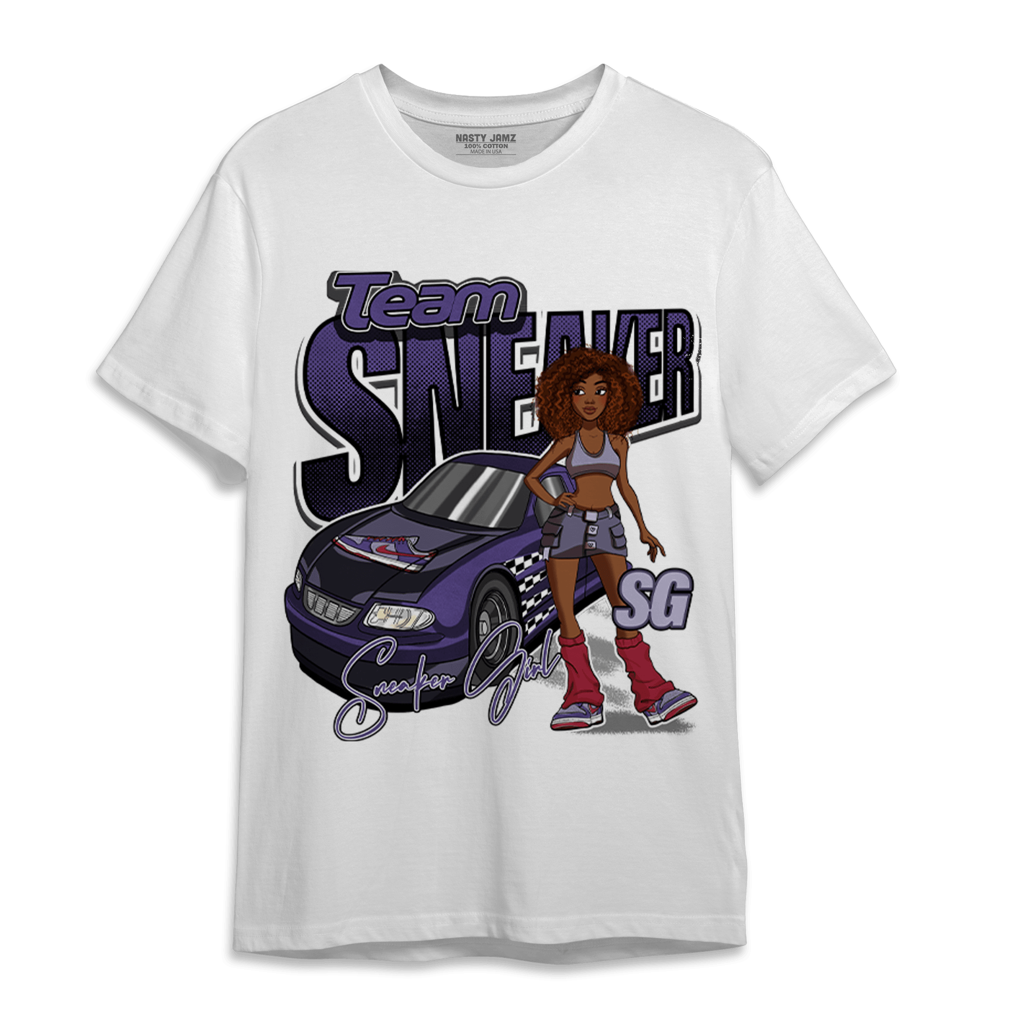 Dunk Low Plum T Shirt Match Team Sneaker Girl - NastyJamz