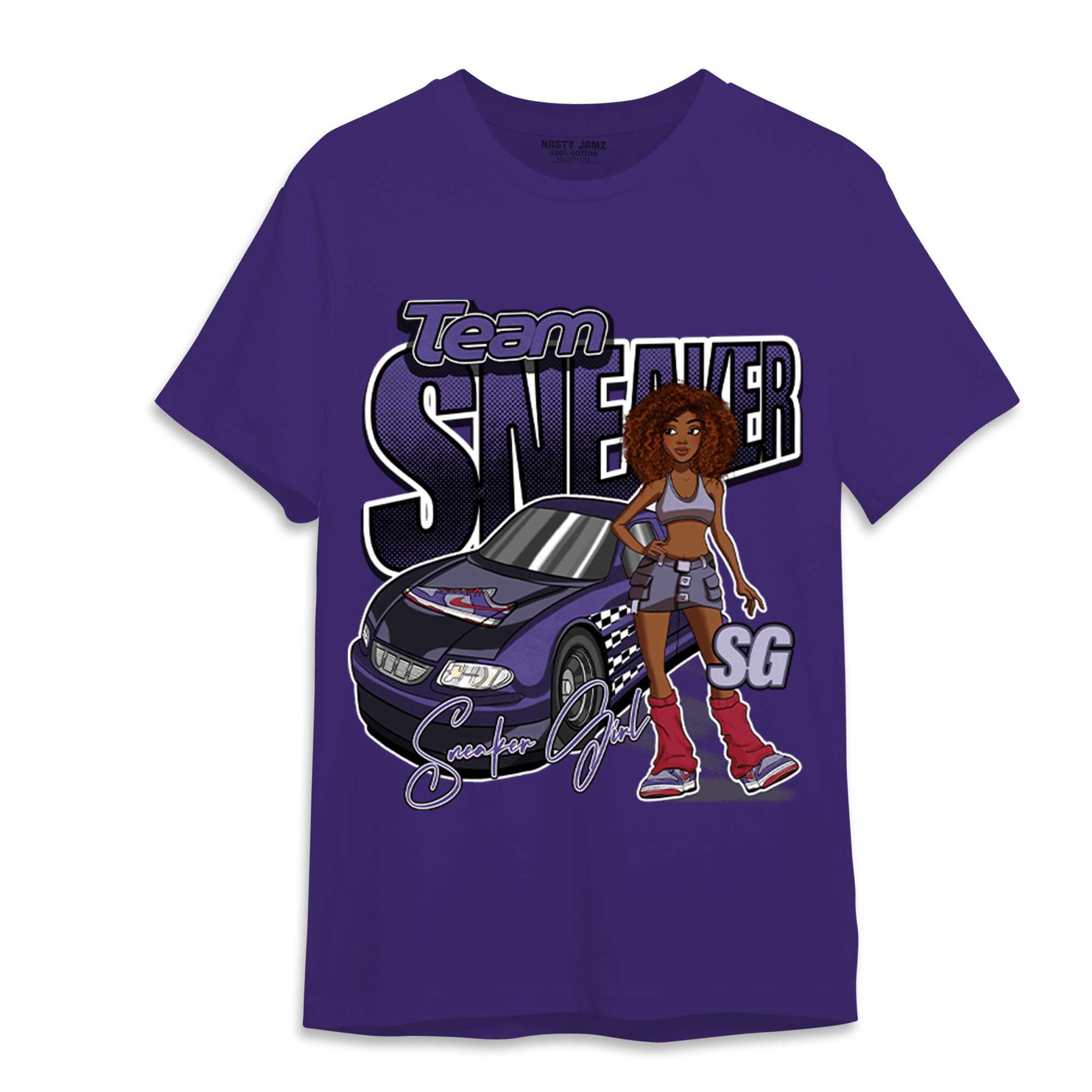 Dunk Low Plum T Shirt Match Team Sneaker Girl - NastyJamz