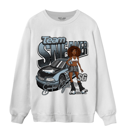 Blue Grey 13s Sweatshirt Match Team Sneaker Girl - NastyJamz