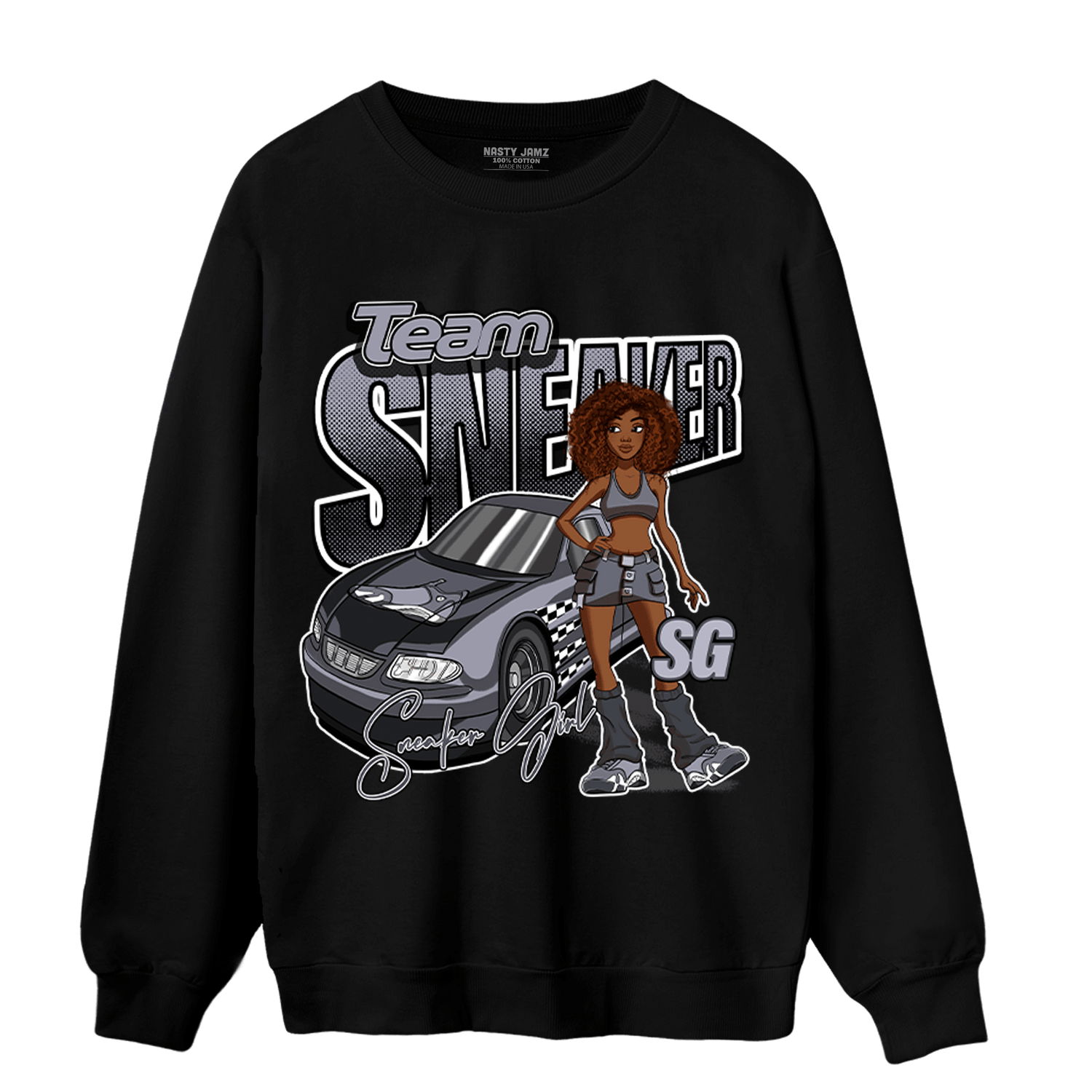 Stealth 14s Sweatshirt Match Team Sneaker Girl - NastyJamz