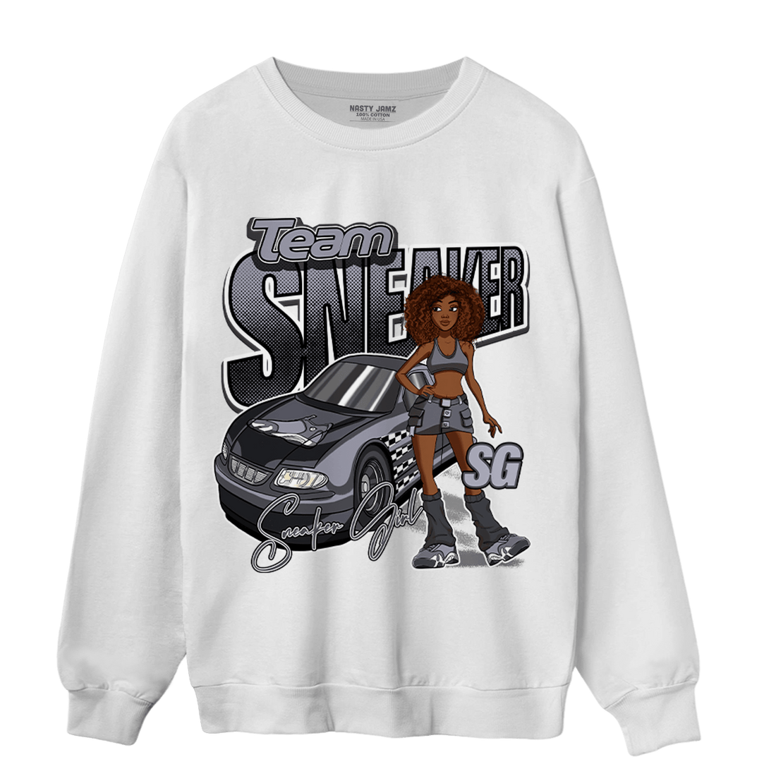 Stealth 14s Sweatshirt Match Team Sneaker Girl - NastyJamz