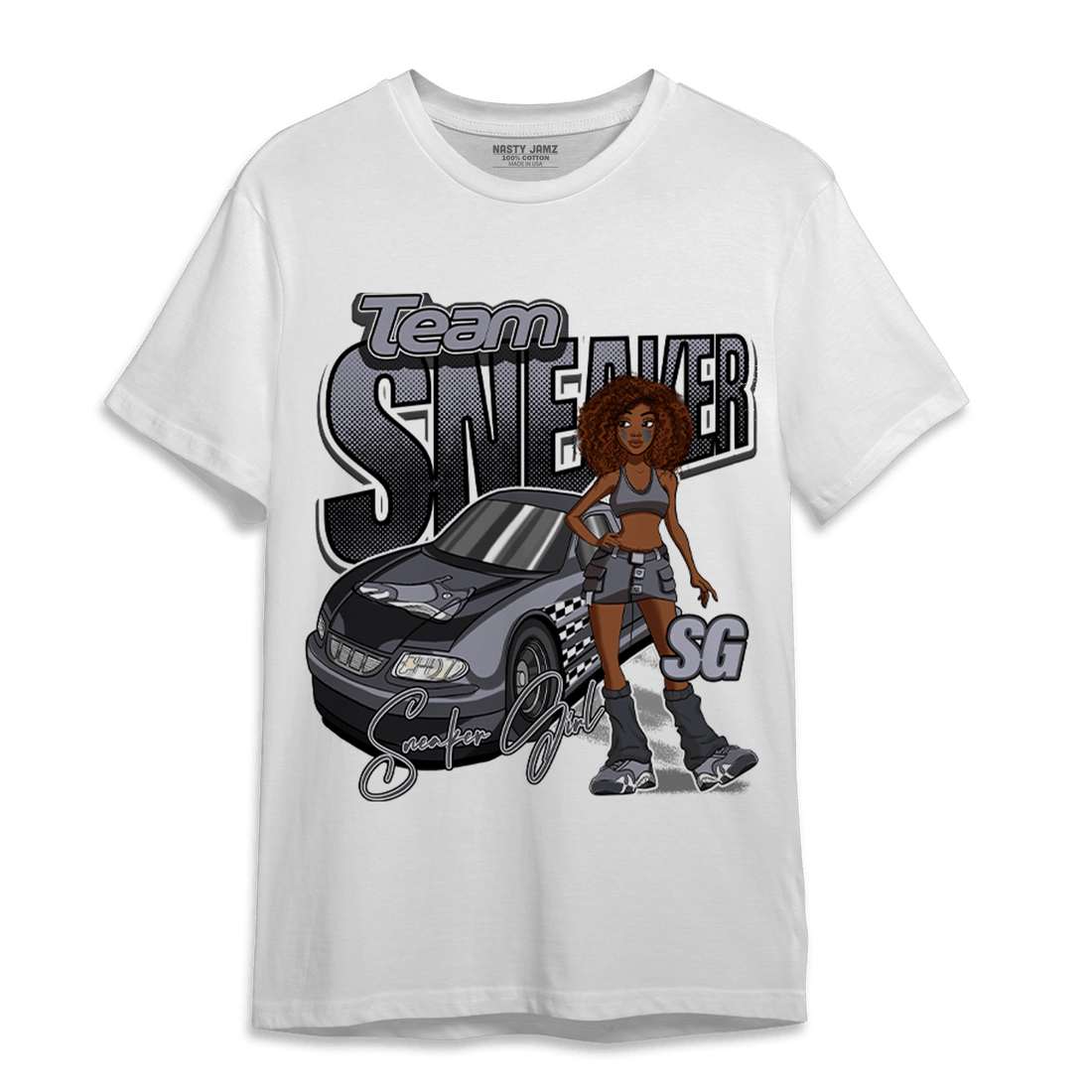 Stealth 14s T Shirt Match Team Sneaker Girl - NastyJamz