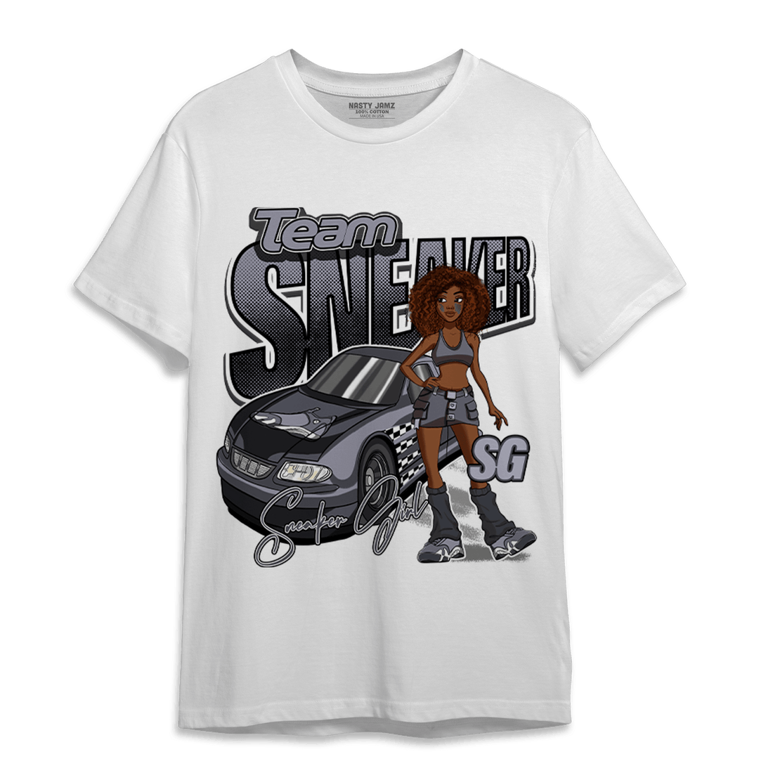 Stealth 14s T Shirt Match Team Sneaker Girl - NastyJamz