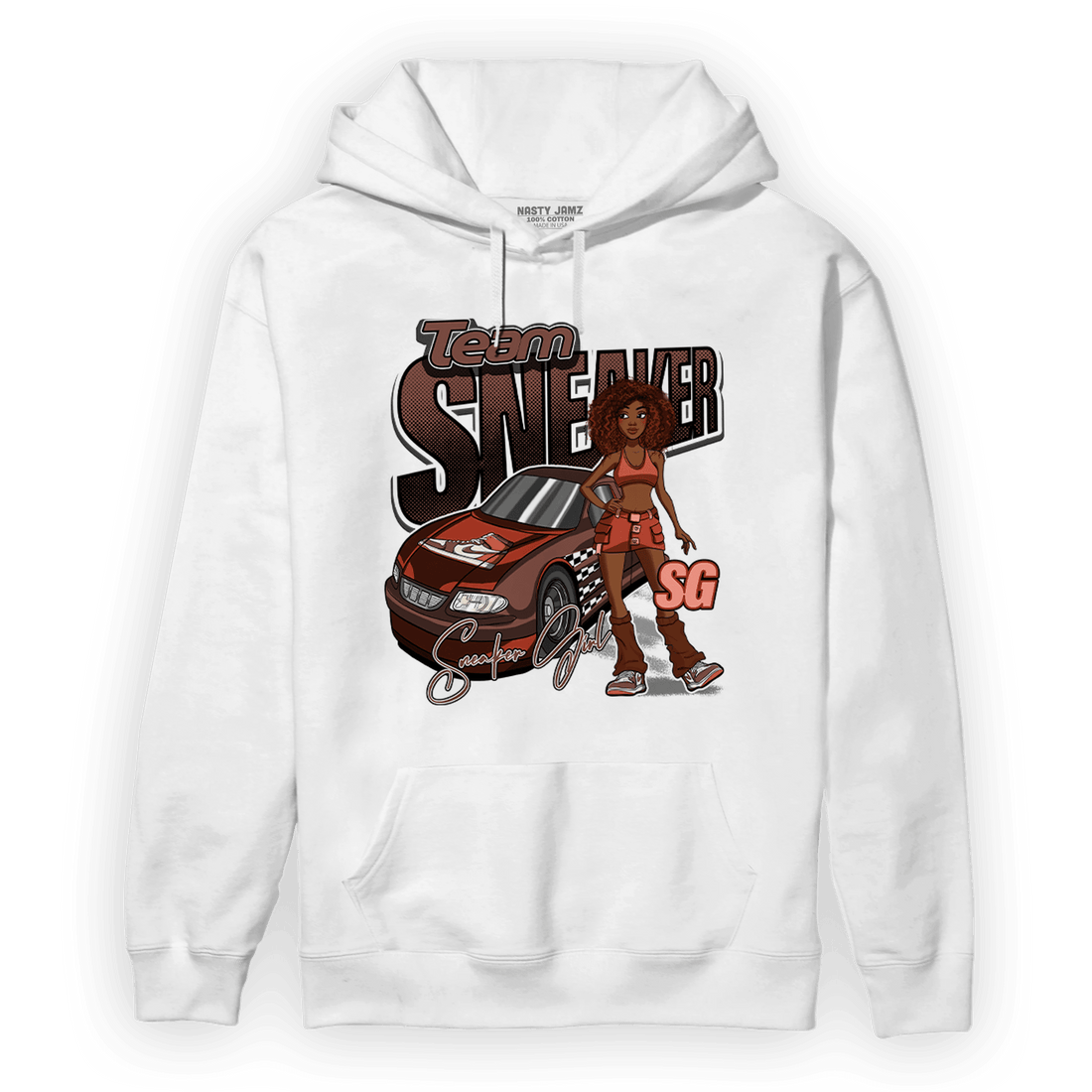 High OG Dusted Clay 1s Hoodie Match Team Sneaker Girl - NastyJamz