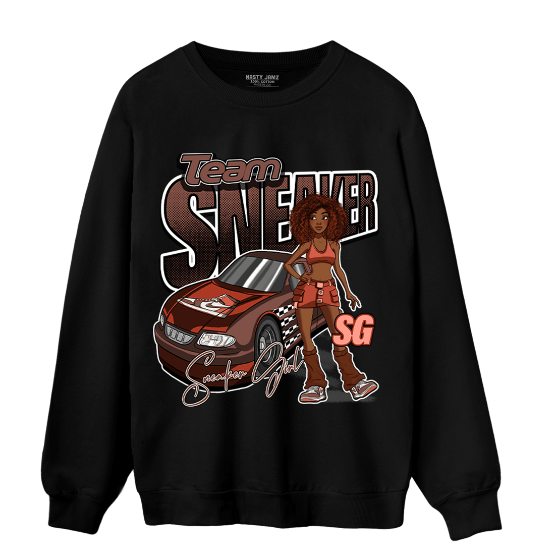 High OG Dusted Clay 1s Sweatshirt Match Team Sneaker Girl - NastyJamz