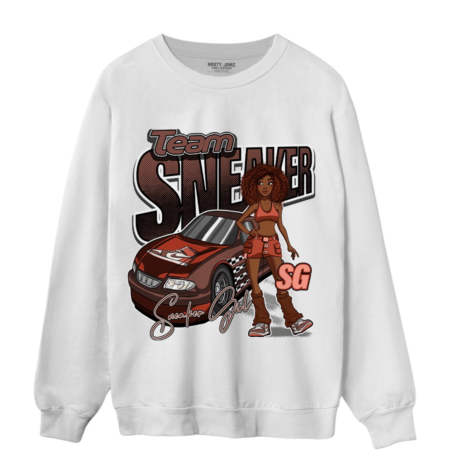 High OG Dusted Clay 1s Sweatshirt Match Team Sneaker Girl - NastyJamz