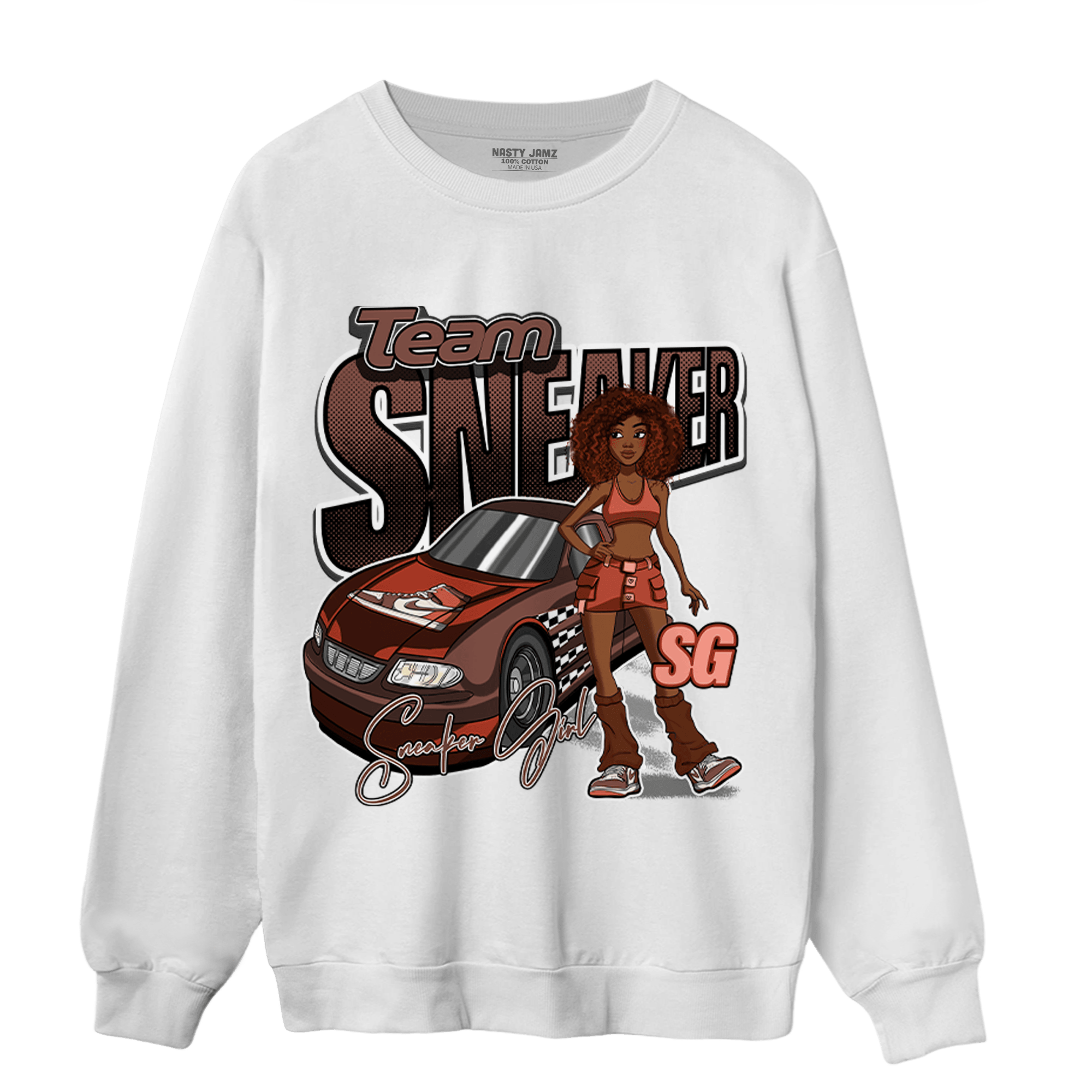 High OG Dusted Clay 1s Sweatshirt Match Team Sneaker Girl - NastyJamz