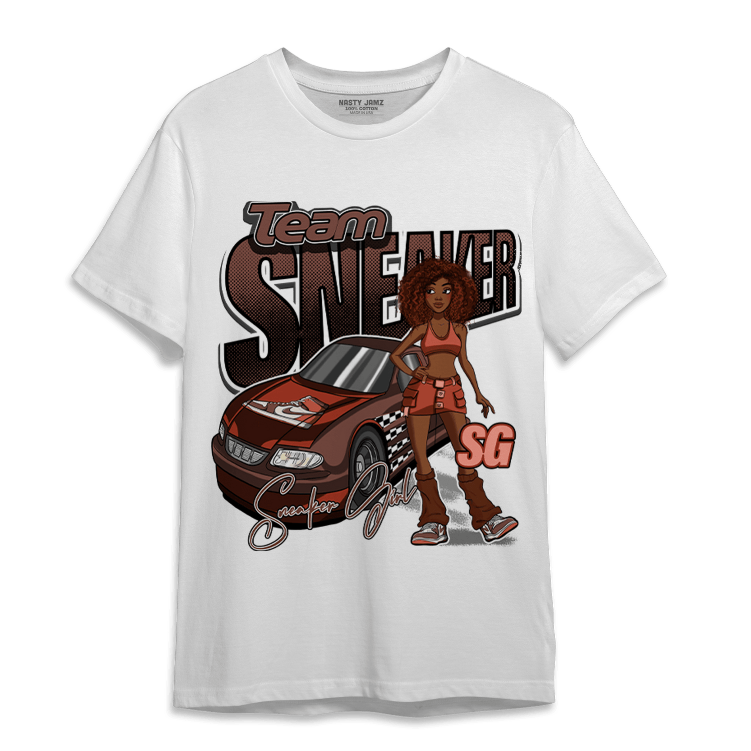 High OG Dusted Clay 1s T Shirt Match Team Sneaker Girl - NastyJamz