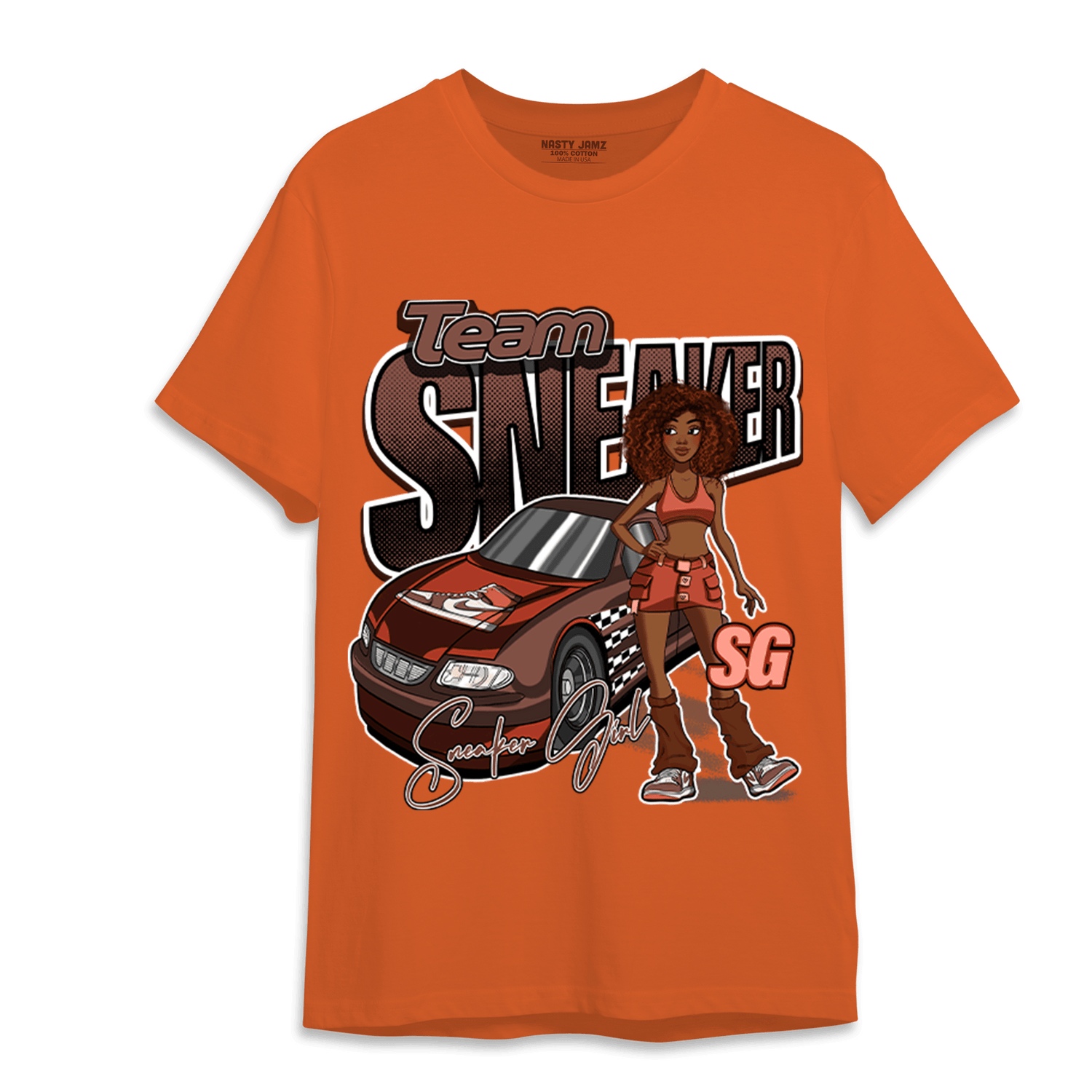 High OG Dusted Clay 1s T Shirt Match Team Sneaker Girl - NastyJamz