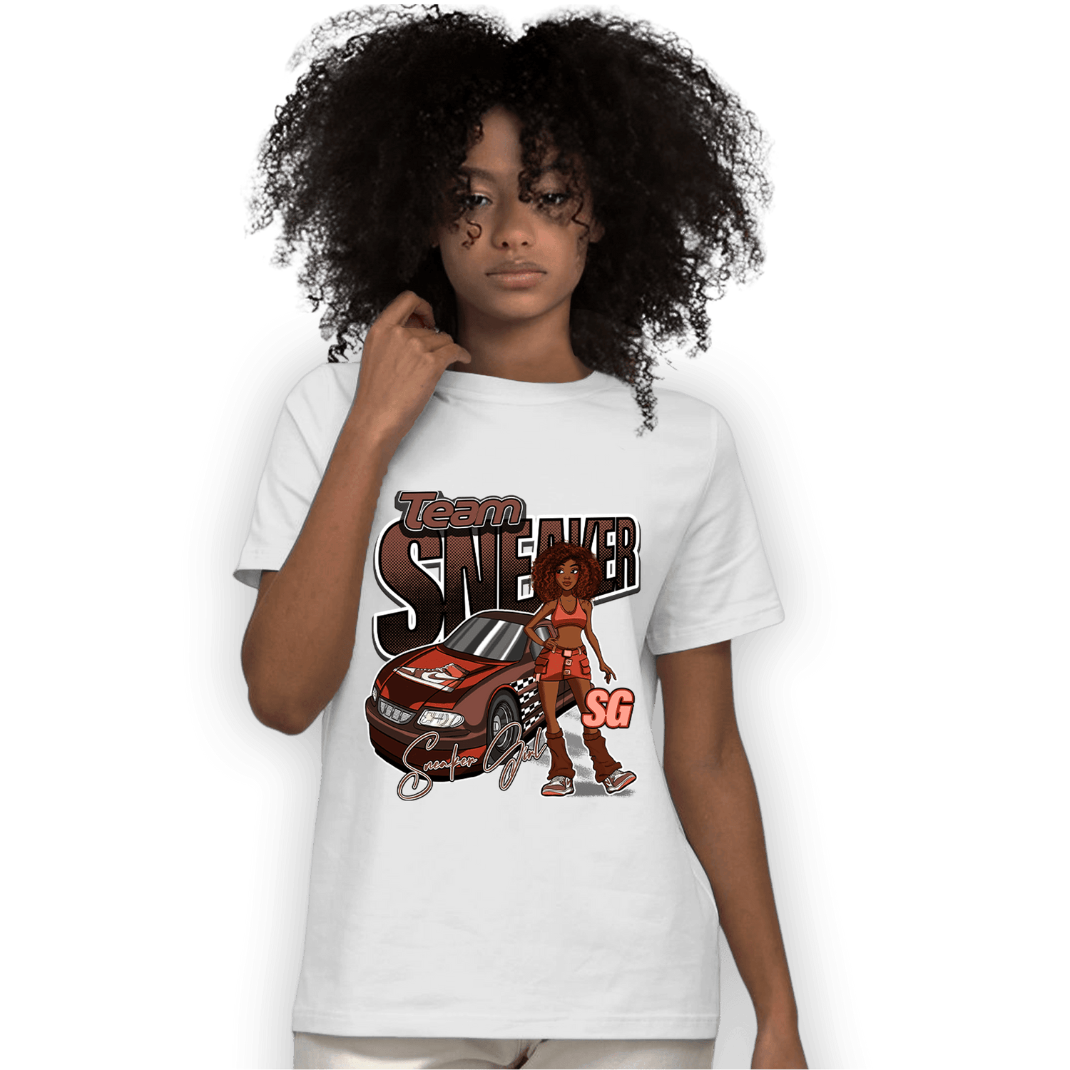 High OG Dusted Clay 1s T Shirt Match Team Sneaker Girl - NastyJamz