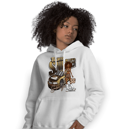 High OG Metallic Gold 1s Hoodie Match Team Sneaker Girl - NastyJamz