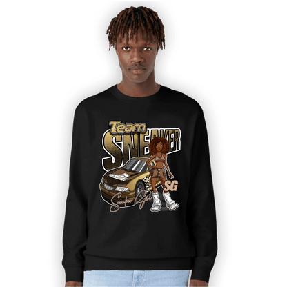 High OG Metallic Gold 1s Sweatshirt Match Team Sneaker Girl - NastyJamz