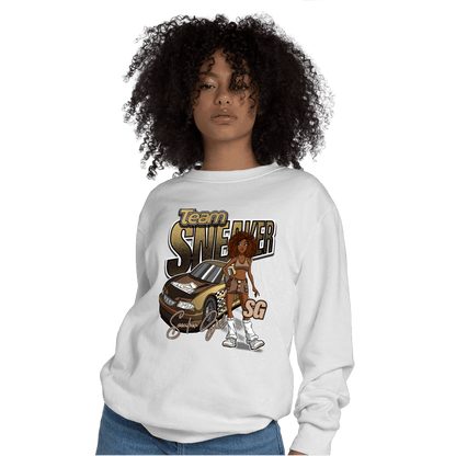 High OG Metallic Gold 1s Sweatshirt Match Team Sneaker Girl - NastyJamz