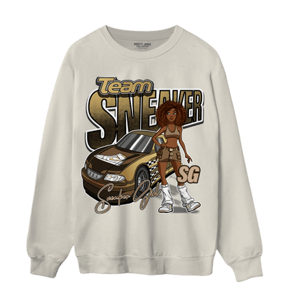 High OG Metallic Gold 1s Sweatshirt Match Team Sneaker Girl - NastyJamz