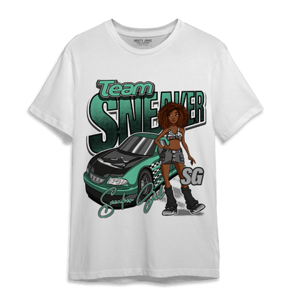 Green Glow 3s T Shirt Match Team Sneaker Girl - NastyJamz