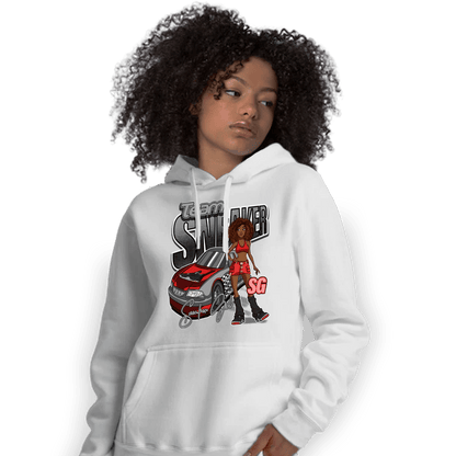 Bred Reimagined 4s Hoodie Match Team Sneaker Girl - NastyJamz