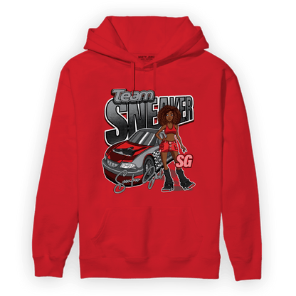 Bred Reimagined 4s Hoodie Match Team Sneaker Girl - NastyJamz