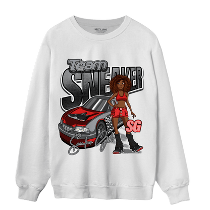 Bred Reimagined 4s Sweatshirt Match Team Sneaker Girl - NastyJamz