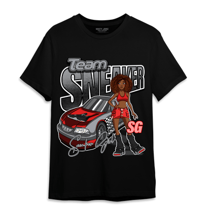 Bred Reimagined 4s T Shirt Match Team Sneaker Girl - NastyJamz