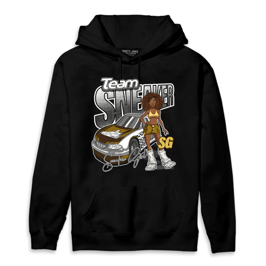 Sail 4s Hoodie Match Team Sneaker Girl - NastyJamz