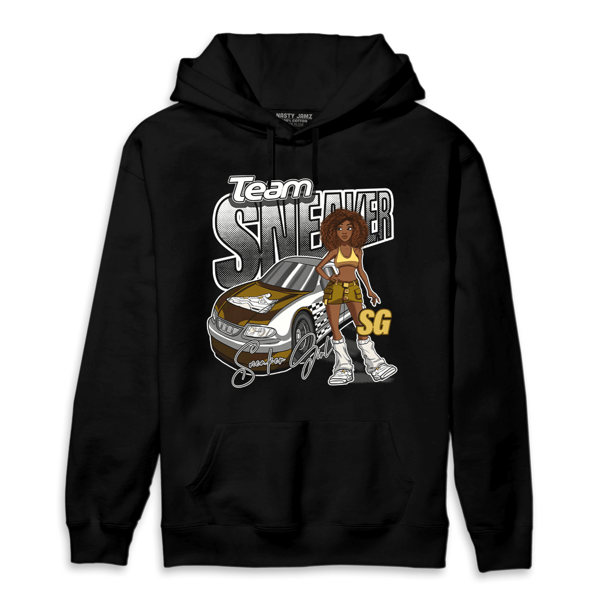 Sail 4s Hoodie Match Team Sneaker Girl - NastyJamz