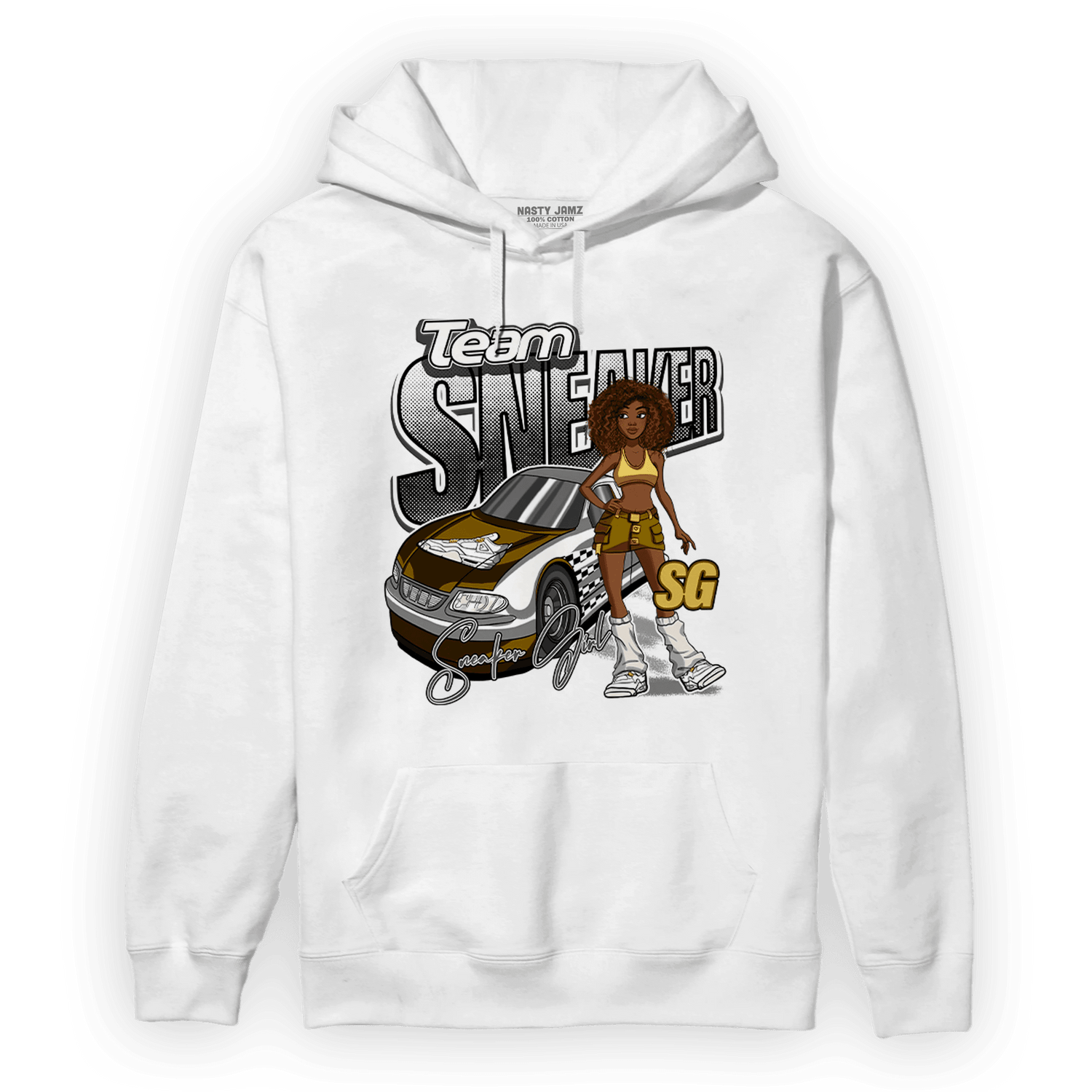 Sail 4s Hoodie Match Team Sneaker Girl - NastyJamz