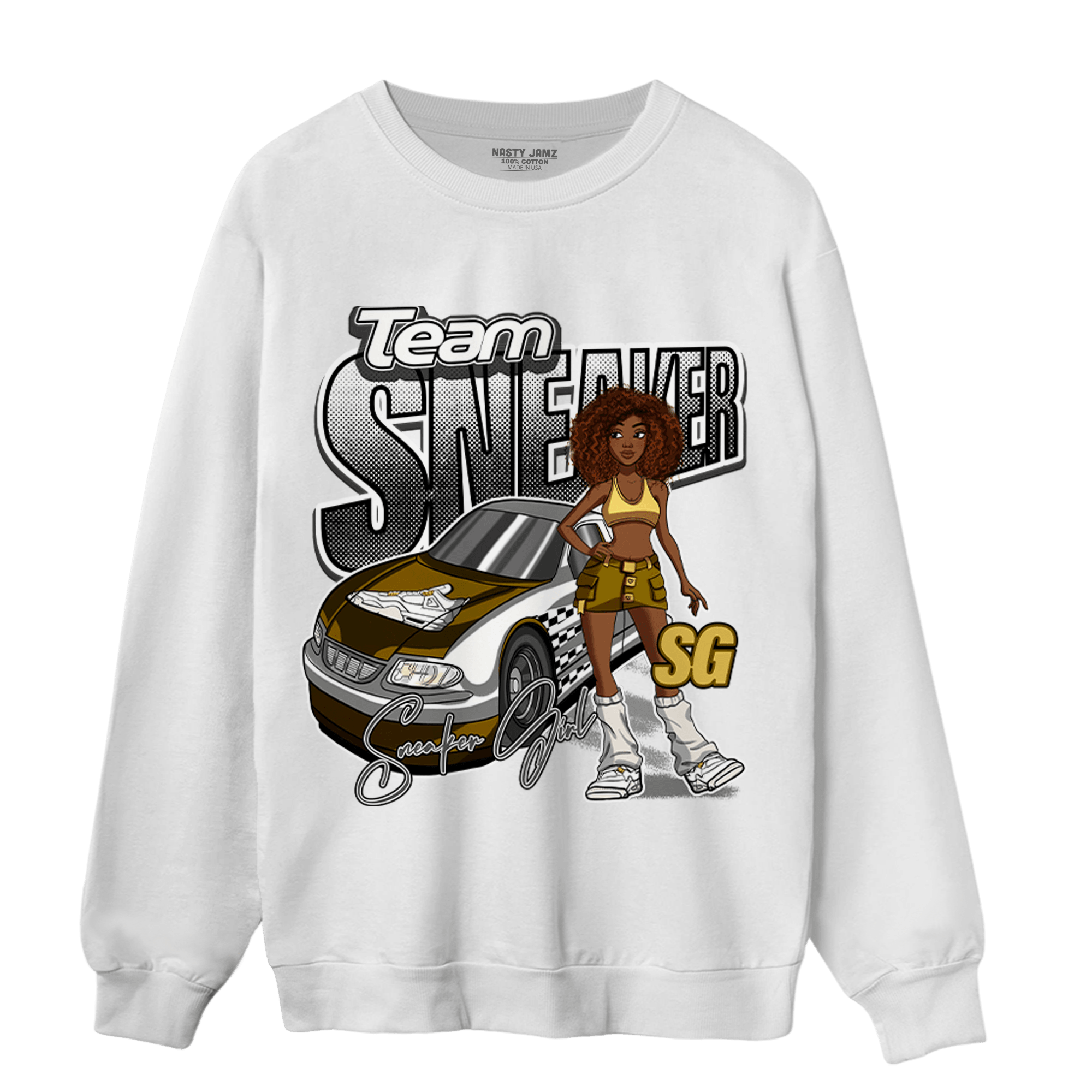 Sail 4s Sweatshirt Match Team Sneaker Girl - NastyJamz