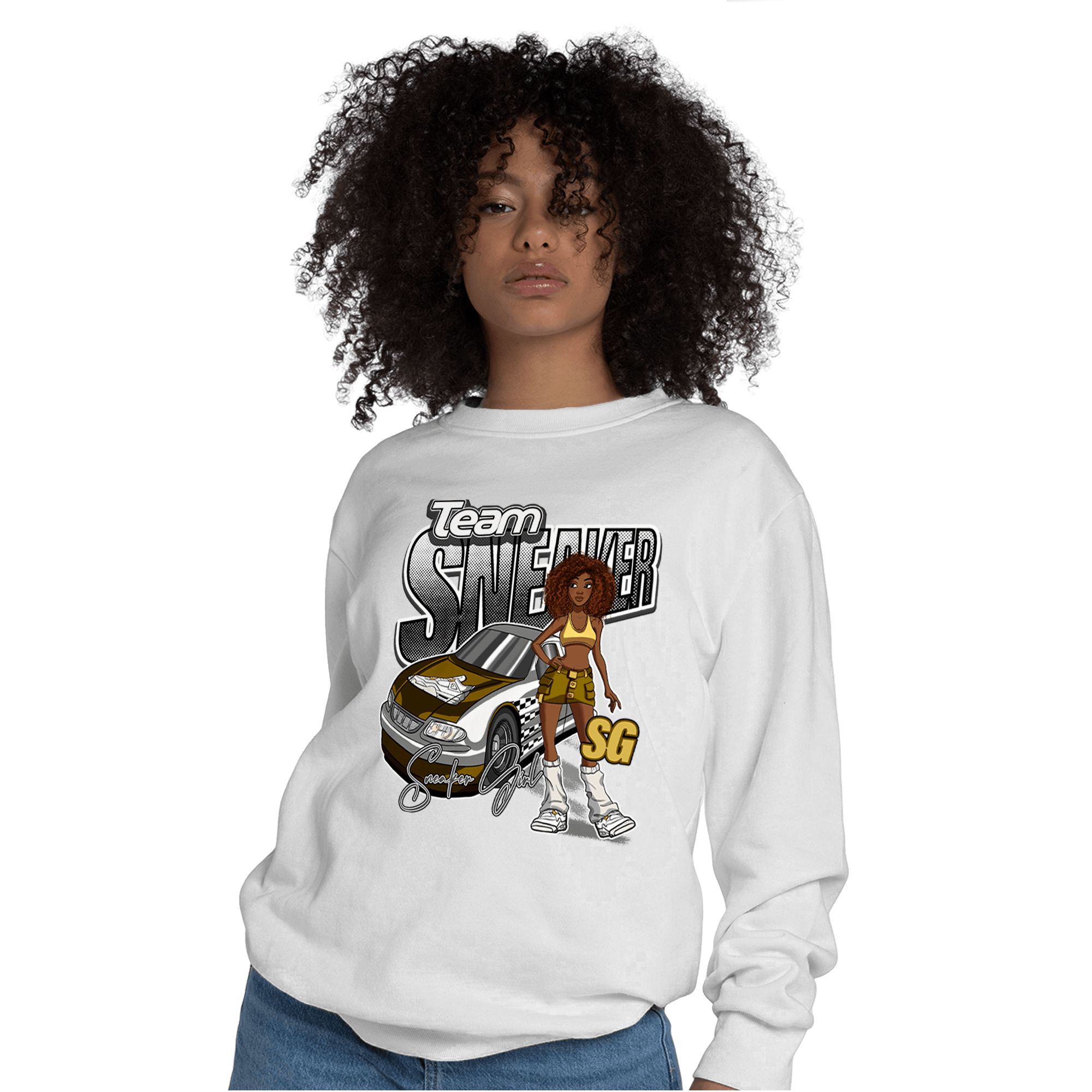 Sail 4s Sweatshirt Match Team Sneaker Girl - NastyJamz