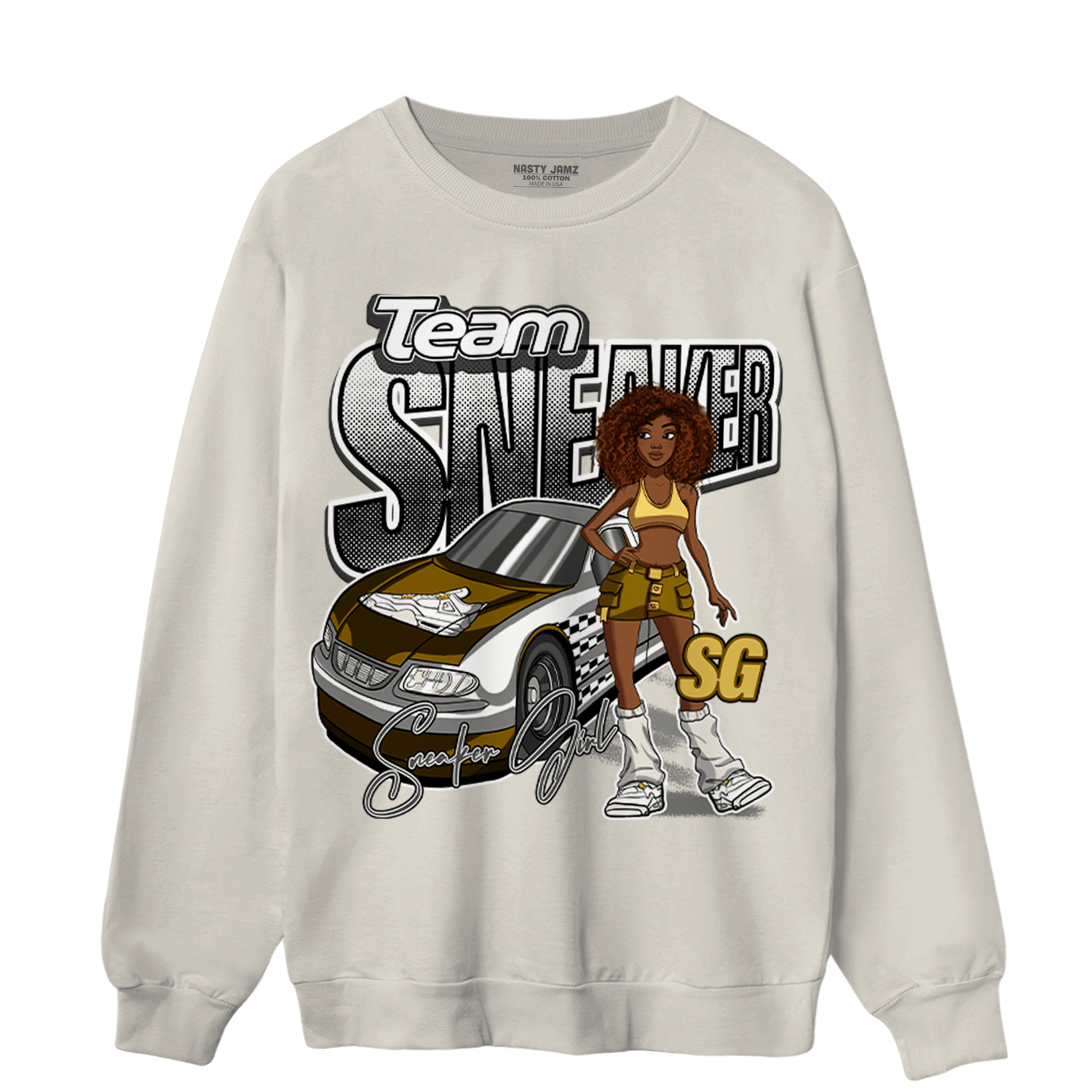 Sail 4s Sweatshirt Match Team Sneaker Girl - NastyJamz